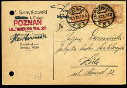 Post Card - 'V. Szmytkowski' - Entiers Postaux