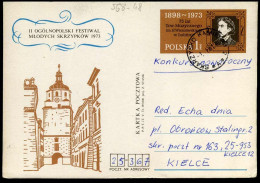 Postcard -  II Ogolnopolski Festiwal Mlodych Skrzypkow 1973 - Stamped Stationery