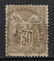 FRANCE Classique, B Obl. CAD Perlés: Morvillars (Ht Rhin, Aujourd'hui TdB) Sur Y&T 69 - 1876-1878 Sage (Tipo I)