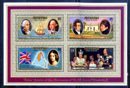 Aitutaki 1977 / Queen Elizabeth II · Flags Ships MNH Reina Isabel II · Banderas Barcos / Gr04  27-22 - Königshäuser, Adel
