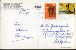 Post Card To Antwerp, Belgium - Covers & Documents