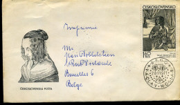 Cover From Brno To Brussels, Belgium - Lettres & Documents