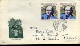 Cover From Prague To St Quentin, France - Cartas & Documentos