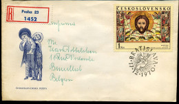 Registered Cover From Bratislava To Brussels, Belgium - Cartas & Documentos