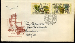 Cover From Prague To Brussels, Belgium - Cartas & Documentos