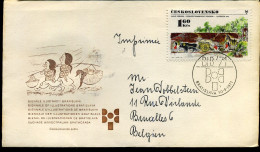 Cover From Bratislava To Brussels, Belgium - Briefe U. Dokumente