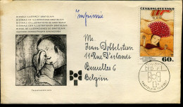 Cover From Bratislava To Brussels, Belgium - Storia Postale