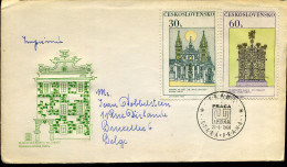 Cover From Prague To Brussels, Belgium - Briefe U. Dokumente