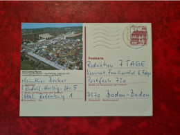 Lettre ALLEMAGNE 1988 CARTE ENTIER CASTROP RAUXEL CACHET BERR - Otros & Sin Clasificación