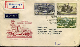 Registered Cover From Prague To Brussels, Belgium - Briefe U. Dokumente