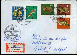 Registered Cover To Aalst, Belgium  - Lettres & Documents