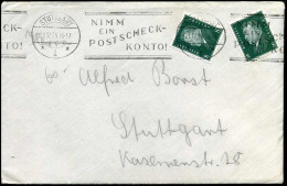 Cover To Stuttgart - Lettres & Documents