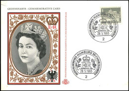 Gedenkkarte - Commemorative Card -- Queen Elizabeth - Covers & Documents