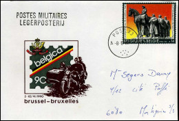 Cover Naar Montignies Sur Sambre - N° 2369 - "Legerposterij, Belgica 90" - Storia Postale