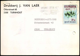 Postkaart Van Turnhout Naar Turnhout - 'Drukkerij J. Van Laer, Turnhout' - Brieven En Documenten