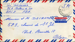 Cover To Uccle, Belgium - Militaire Post / Postes Militaires - Briefe U. Dokumente