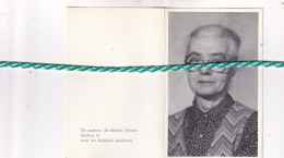 Zuster Clara Gysels, Massenhoven 1917, Woluwe 1987. Foto - Todesanzeige