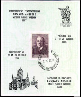 997 Op Souvenir - Edward Anseele - Retrospectieve Tentoonstelling, Museum Vander Haeghen Gent - Cartas & Documentos