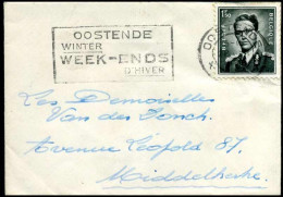 924 Op Kleine Omslag Naar Middelkerke - Storia Postale