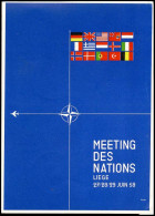 Officiële Kaart Van De Meeting Der Naties Te Bierset / Carte Officielle Du Meeting Des Nations à Bierset - Covers & Documents