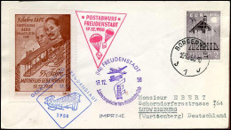 Cover To Ludwigsburg, Germany - 'Postabwurf Feudenstadt' - 5 Jahre Europäischer Aero-Philatelistenclub - Briefe U. Dokumente