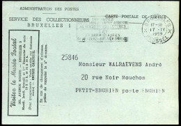 Carte Postale / Postkaart Naar Petit-Enghien - 'Service Des Collectionneurs' - Brieven En Documenten