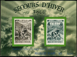 639/40 Op Feuillet D'Art - Secours D'Hiver 1944 - Briefe U. Dokumente