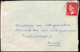 N° 910 Op Cover Naar Ministerie Van Volksgezondheid Te Brussel - Cartas & Documentos