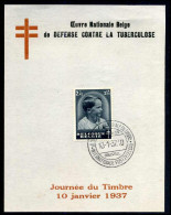 446 - Dag Van De Postzegel 1937 - Lettres & Documents