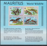 MAURITIUS - 1978 - WWF  SOUVENIR SHEET MINT NEVER HINGED, SG CAT £50 - Mauricio (1968-...)