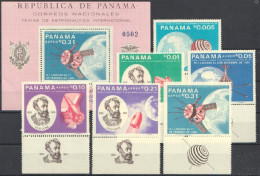 Panama 1966, Verne, Space, Submarine, 6val +BF - Amérique Du Sud