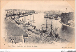 AFQP3-44-0309 - NANTES - Panorama De La Loire Et Des Quais  - Nantes