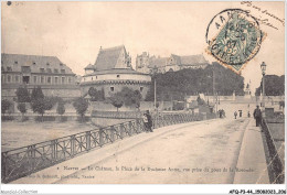 AFQP3-44-0305 - NANTES - Le Château - La Place De La Duchesse Anne - Vue Prise Du Pont De La Rotonde  - Nantes