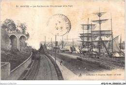 AFQP3-44-0254 - NANTES - Les Rochers De L'hermitage Et Le Port  - Nantes