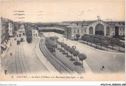 AFQP3-44-0231 - NANTES - La Gare D'orléans Et Le Boulevard Sébastopol  - Nantes