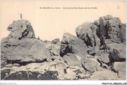 AFQP3-44-0212 - ST-MARC - Les Gros Rochers De La Jetée  - Saint Nazaire