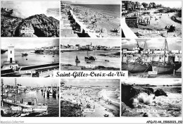 AFQP2-44-0179 - SAINT-GILLES-CROIX-DE-VIE - Jet D'eau - La Plage - Plage De La Pelle à Porteau  - Autres & Non Classés