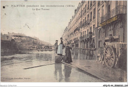 AFQP2-44-0165 - NANTES - Pendant Les Inondations 1904 - Le Quais Turenne - Nantes