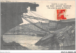 AFQP1-44-0080 - NANTES - Le Pont Maudit écroulé - Vue Prise Du Quai De L'hôpital  - Nantes