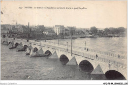 AFQP1-44-0076 - NANTES - Le Pont De La Madeleine - Au Fond à Droite Le Quai Magellan  - Nantes