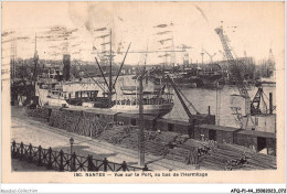 AFQP1-44-0037 - NANTES - Vue Sur Le Port - Au Bas De L'hermitage  - Nantes