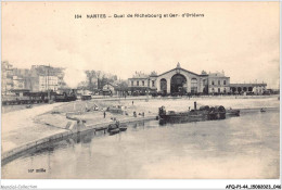 AFQP1-44-0024 - NANTES - Quai De Richebourg Et Gare D'orléans  - Nantes
