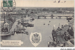 AFQP1-44-0017 - NANTES - Vue Générale Sur La Loire - Bras De La Madeleine  - Nantes