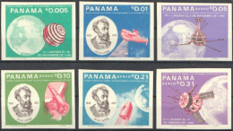 Panama 1966, Verne, Space, Submarine, 6val IMPERFORATED 10€ - Submarinos