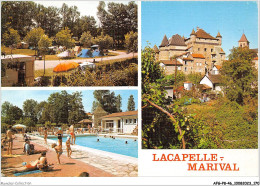 AFGP8-46-0733 - LACAPELLE-MARIVAL - Le Camping - La Piscine - Le Château  - Lacapelle Marival