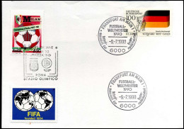 Fussball-Weltmeister 1990 - Italia - Bundespost - FIFA - Brieven En Documenten