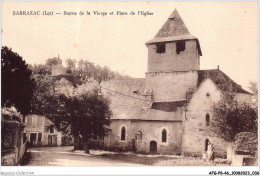 AFGP8-46-0666 - SARRAZAC - Statue De La Vierge Et Place De L'église  - Autres & Non Classés