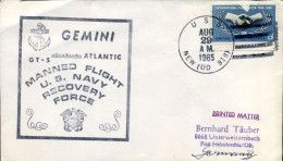 Cover To Helmbrechts, Germany - "Gemini, Manned Flight U.S. Navy Recovery Force" - Covers & Documents