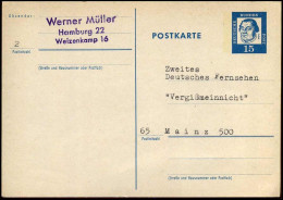 Postkarte -  15 Pfennig - Postcards - Used