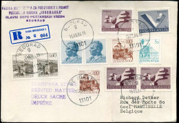 Registered Cover To Marcinelle, Belgium - Cartas & Documentos